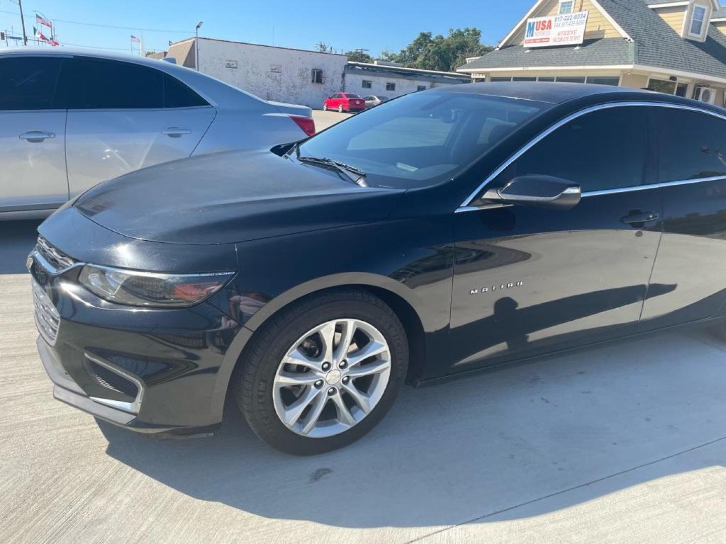 2017 BLACK CHEVROLET MALIBU LT (1G1ZE5ST3HF) with an 1.5L engine, Automatic transmission, located at 4415 NE 28th St., Haltom City, TX, 76117, (817) 222-9334, 0.000000, 0.000000 - Photo#0